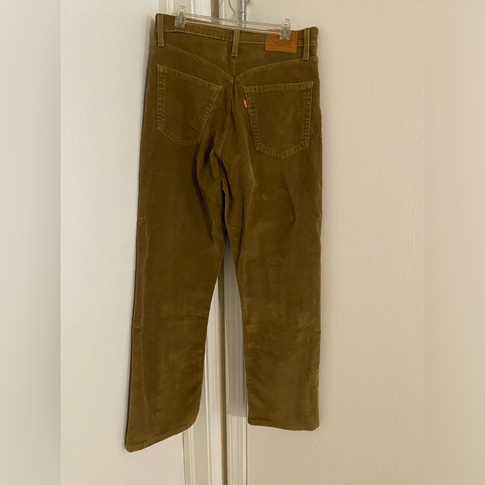 RIBCAGE STRAIGHT ANKLE CORDUROY WOMEN'S PANTS - Picture 5 of 6